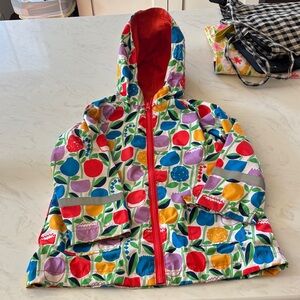 Marimekko Colorful Kids Hooded Spring/Rain Floral Jacket